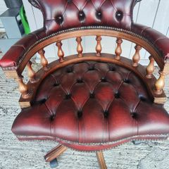 Vintage Leather Captains Chair