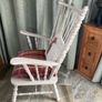 Matching wooden fireside chairs Image 4