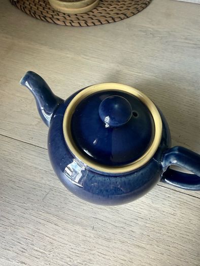 Dark blue Denby Teapot