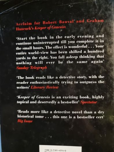 The Mars Mystery - Graham Hancock, Robert Bauval and John Grimsby hardback