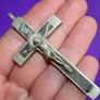 Antique Catholic Crucifix 3,2" Image 6