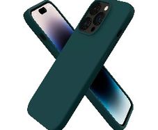 Liquid Silicone Case For Apple iPhone 14 Pro Luxury Thin Phone Cover Green