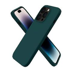 Liquid Silicone Case For Apple iPhone 14 Pro Luxury Thin Phone Cover Green