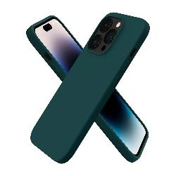 Liquid Silicone Case For Apple iPhone 14 Pro Luxury Thin Phone Cover Green