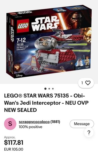 90 Euro Each!! - Lego Star Wars - Retired Sets