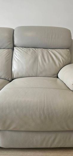 2 Seat Electric Recliner Leather Sofa