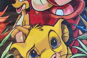 Lion king painting