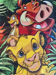 Lion king painting