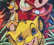 Lion king painting