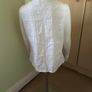 White cotton sleeveless blouse top Image 2