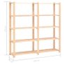 5-Tier Storage Rack 170x38x170 cm Solid Pinewood 500 kg Image 7