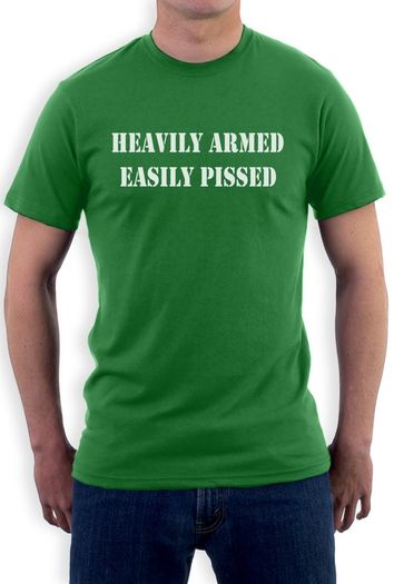 Heavily Armed Easily Pissed T-Shirt tee top shirt
