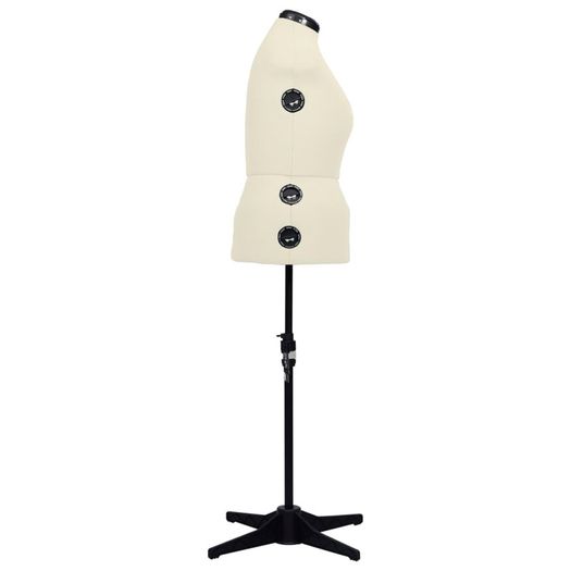 Adjustable Dress Form Female Cream L Size 44-50