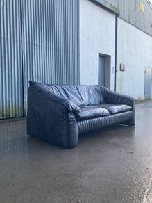Mid Century Leather Sofa - The Vintage Furniture Warehouse and Showroom Open Saturday 16th May 12 til 4pm Eircode R95T227
