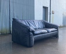 Mid Century Leather Sofa - The Vintage Furniture Warehouse and Showroom Open Saturday 16th May 12 til 4pm Eircode R95T227