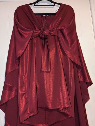 Boohoo Premium cape sleeve mini dress