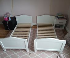 Nested Sorrento Cot Bed-White