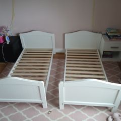 Nested Sorrento Cot Bed-White