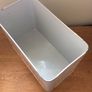 Vintage Like - Shabby Chic Enamel Rectangular Light Grey Bread Bin in good clean condition Image 5