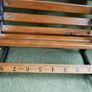 Vintage Doll Furniture Cast Iron Rocker Bench Image 9