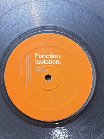 Function - Isolation . Minimal Techno . 2007 Clear Vinyl Sandwell District SD07