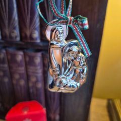 2015 Newbridge Silverware Holy Family Christmas Ornament (WY305), Silver Plated . Original Bag
