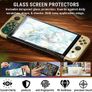 Accessory Bundle kit for Nintendo Switch Oled Accessories Essentials Pack Case and Screen Protector Comfort Grip Cover Headphones charger cable Games holder Image 6