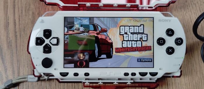 Psp Modded White 64gb Original Charger Original Battery