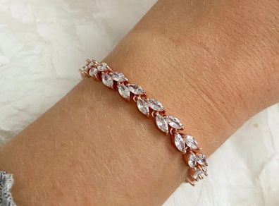 Crystal Rose Gold Bracelet