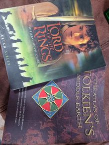 JRR Tolkien middle earth lore bundle: The Lord of the Rings official movie guide + Atlas of Tolkien's Middle Earth - Karen Wynn Fonstad