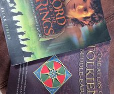JRR Tolkien middle earth lore bundle: The Lord of the Rings official movie guide + Atlas of Tolkien's Middle Earth - Karen Wynn Fonstad