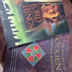 JRR Tolkien middle earth lore bundle: The Lord of the Rings official movie guide + Atlas of Tolkien's Middle Earth - Karen Wynn Fonstad