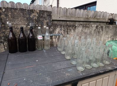 Vintage Milk, Coca-Cola, Pepsi and Bulmers Bottles