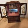 Beautiful Antique Wooden Jewellery Cabinet Image 2