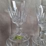 A Set Of 6 X  Vintage Waterford Crystal Wine Port or Sherry Glasses 5" Stamped And  A Rare Cut Image 7