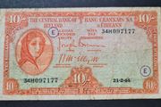 1944 Lady Lavery 10 Shilling Banknote