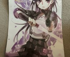 Double sided poster featuring the Isolator and Sword Art Online Fatal Bullet