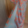 Orange and turquoise floral wrap dress (free post) Image 4