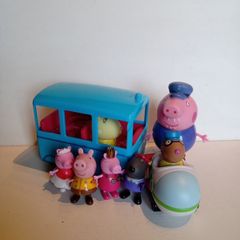 Peppa Pig Lot Including Bus and Pedro Pony