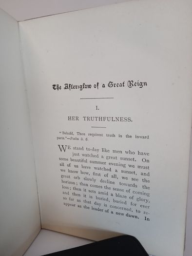 The After-Glow of a Great Reign: Four Addresses Delivered in St. Paul's Cathedral by Rev. A. F. Winnington Ingram (HQ779)