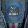 mens khaki green quilted jacket from brands stones Image 2