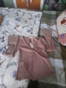 beige knit top from river island