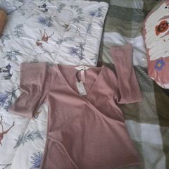 beige knit top from river island