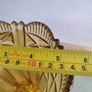Rare Find Antique Old Cut Glass Amber Glass Vase. Image 4