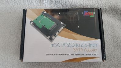 SYBA 2.5-Inch SATA to mSATA SSD Adapter, External USB 2.0 Support