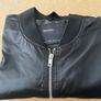Bershka black bomber jacket Image 2