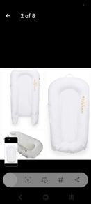 Dockatot Dock Delux Peestige white baby nest like new