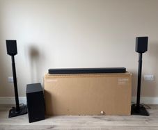 Samsung Q930D Dolby Atmos Soundbar with Speaker Stands (Like New)
