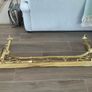 Edwardian / art nouveau brass fender Image 4