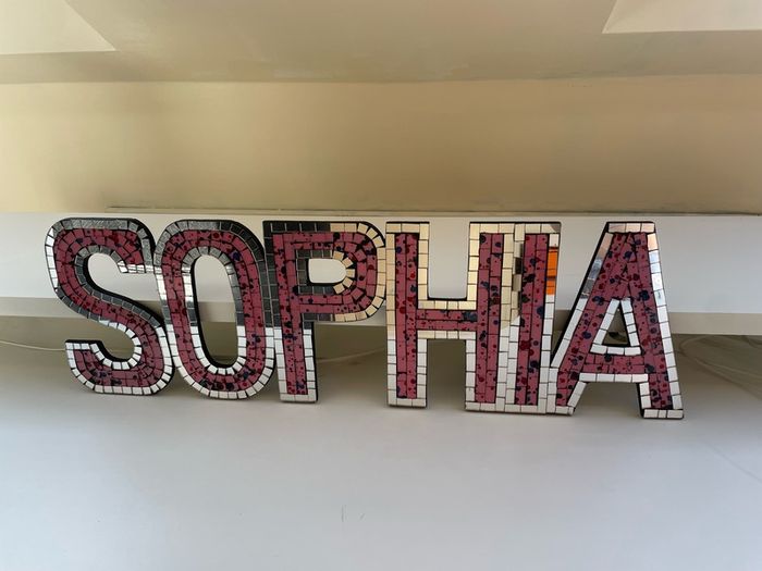 Sophia mirrored wall art